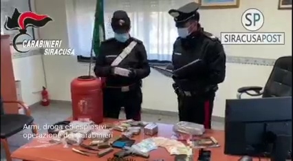 Armi, droga ed esplosivi: operazione dei Carabinieri