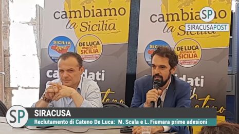 Elezioni regionali, a Siracusa Cateno De Luca e Dino Giarrusso